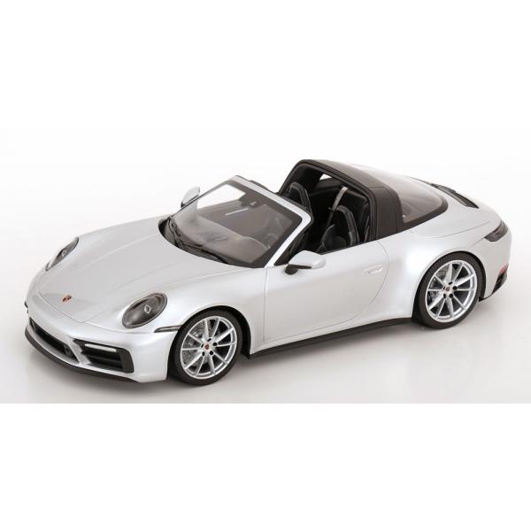 ポルシェ911 992 タルガ4 GTS 2021 シルバー / MINICHAMPS 1/18