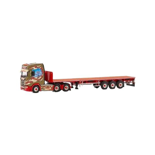 Midtstol Scania CS20H フラットベッドセミトレーラー