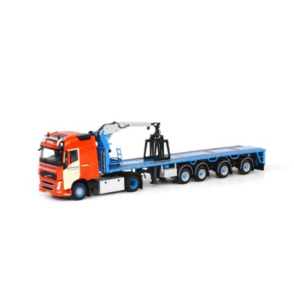 Van der Meijden Volvo FH4 Globetrotter ブリックトレーラー 4軸