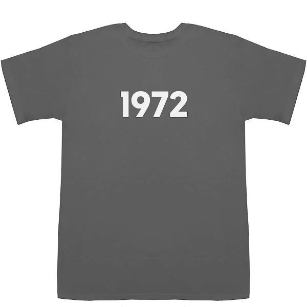 1972 T-shirts【Tシャツ】【ティーシャツ】【数字】【年代】【品番