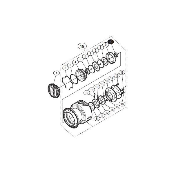 シマノ（SHIMANO） ○シマノ 13ステラSW 5000XG(030641)用 純正標準