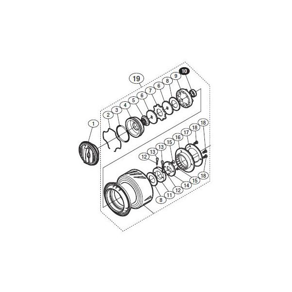 シマノ（SHIMANO） ○シマノ 13ステラSW 5000HG(030634)用 純正標準