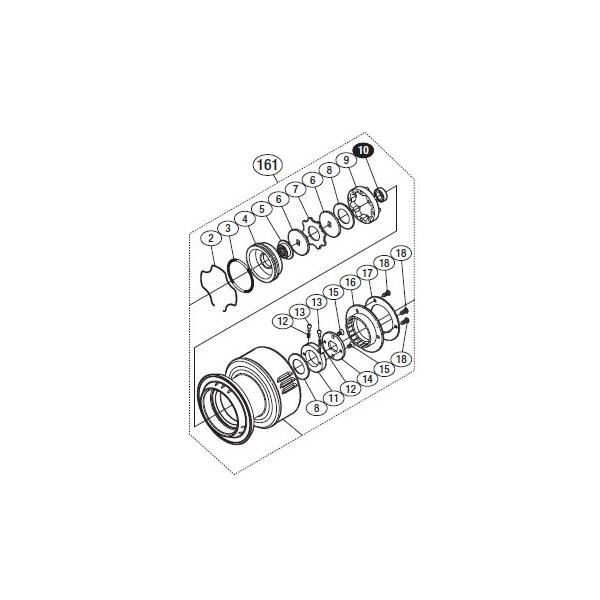 ●シマノ　15 ツインパワーSW 6000HG (033185)用 純正標準スプール (パーツ品番13CB0)　【キャンセル及び返品不可商品】 シマノ（SHIMANO） ○シマノ 15 ツインパワーSW 6000HG (033185)用