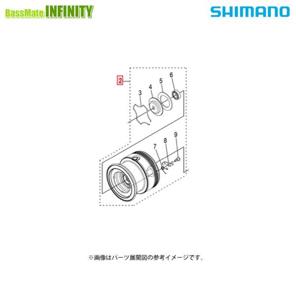シマノ（SHIMANO） ○シマノ 24 ツインパワー C2500SXG (046772)用