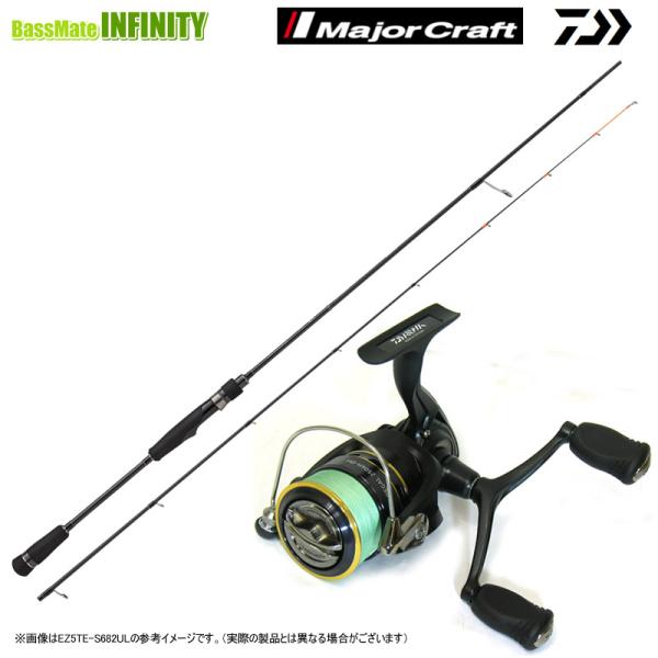 【送料無料】【PE0.8号(130m)糸付き】【ティップラン入門セット】●メジャークラフト　エギゾースト 5G EZ5TE-S682UL＋ダイワ　16 リーガル2506H-DH bass-infinity_18777246