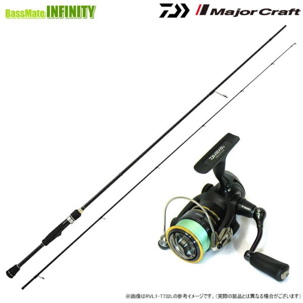 【ワーム1点プレゼント】【PE0.4号(約100m)糸付き】【メバル入門セット】●メジャークラフト　ロックライバー 1G RVL1-T732L (チューブラーモデル)＋ダイワ　16 リーガル 2004H Major Craft（メジャークラフト） 【ワーム1点プレゼント】【PE0.4号