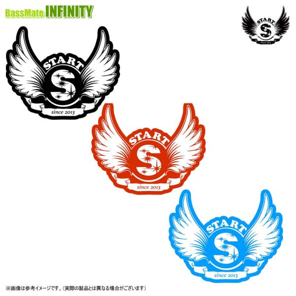 納期:2〜4日予定(土日祝水曜を除く)お取寄せでのご発送定番羽根ロゴステッカーSTART定番羽根ロゴのステッカーです。Sサイズ：横11cm×縦9cmMサイズ：横15.5cm×縦12.5cmLサイズ：横25.7cm×縦21cm■サイズ：S
