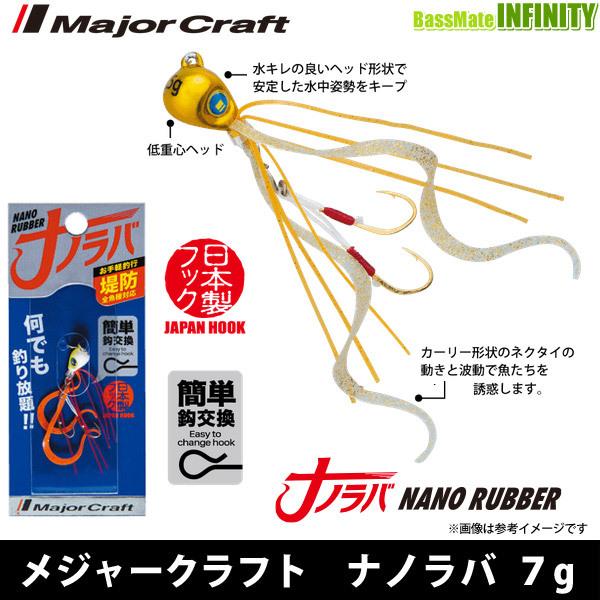 ●メジャークラフト　ナノラバ NARB 7g 【メール便配送可】 【まとめ送料割】【26kk】