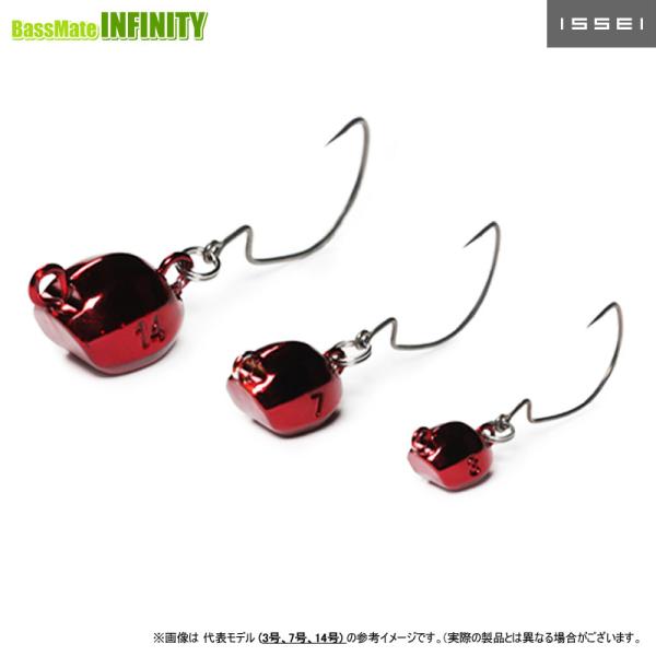 ●一誠 イッセイ　海太郎 根魚玉 小鈎 赤玉 14g 太軸＃2 【メール便配送可】 【まとめ送料割】