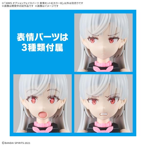 他サイト： オプションフェイスパーツ 表情セット8(カラーB) 「30 MINUTES SISTERS」　プラモデルの商品画像