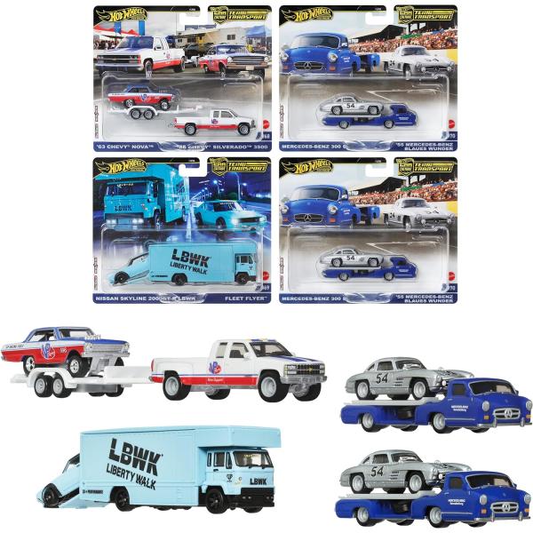 ホットウィール　トランスポーター１台　国産者ベーシック８台 ホットウィール チームトランスポートTEAM TRANSPORT 8 台セット