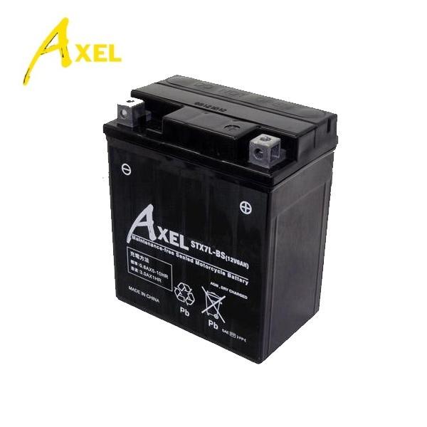 未使用品に近いA &Yu Axel STX7L-BS 12V 6Ah バッテリー G＆Yuバッテリー アクセル AXEL STX7L-BS [ YTX7L-BS/FTX7L-BS