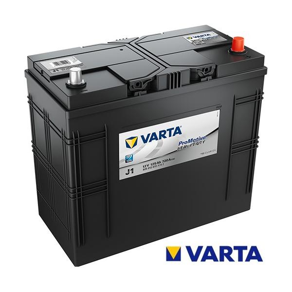 VARTA 125Ah 760A VARTA バッテリー 625012072 J1 欧州トラクター 商用