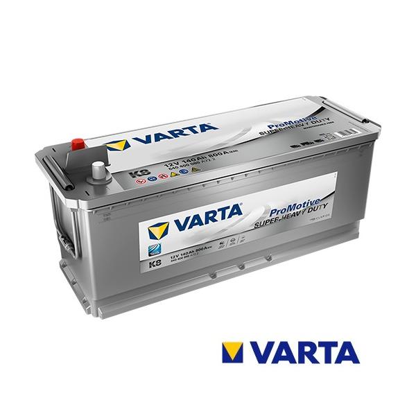 VARTA 140Ah 800A 640400080 K8 欧州トラック トラクター 商用大型