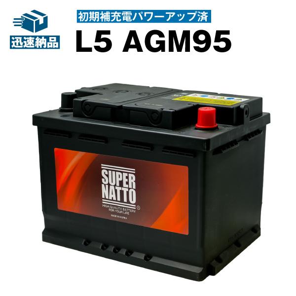 SUPER NATTO（スーパーナット） 欧州車専用AGMバッテリー L5 AGM95