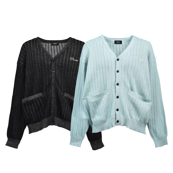 BADHOP Breath カーディガン BREATH ブレス SCRIPT LOGO KNIT CARDIGAN BR26SS-N3001 ニット