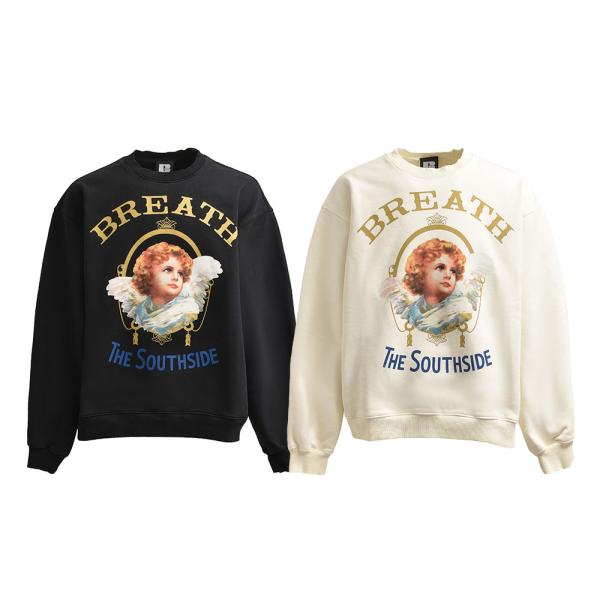 BREATH ブレス SOUTH SIDE ANGEL LOGO CREW SWEAT BR24SS-C5007 BREATH ブレス SOUTH SIDE ANGEL LOGO CREW SWEAT BR24SS-C5007