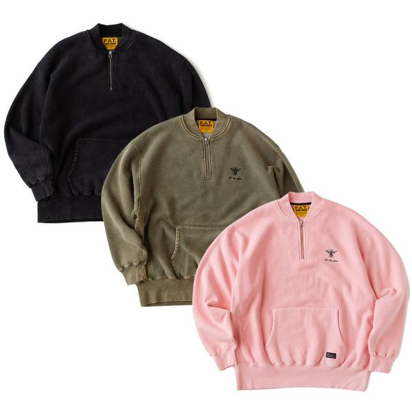 FAT エフエーティー FACID.HALF F32610-SW09 ハーフジップスウェット