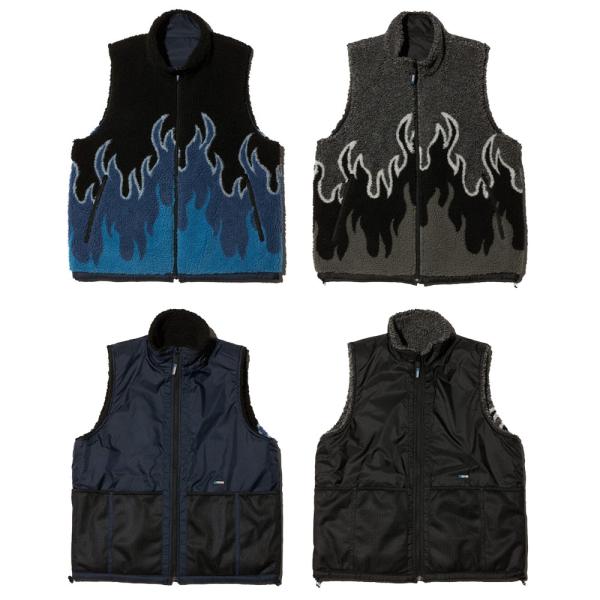 RADIALL ラディアル Flames RAD-23AW-JK005 ジップアップベスト 