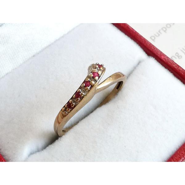 9金 ルビー リング イギリスヴィンテージ : BAU ANTIQUES - 通販  