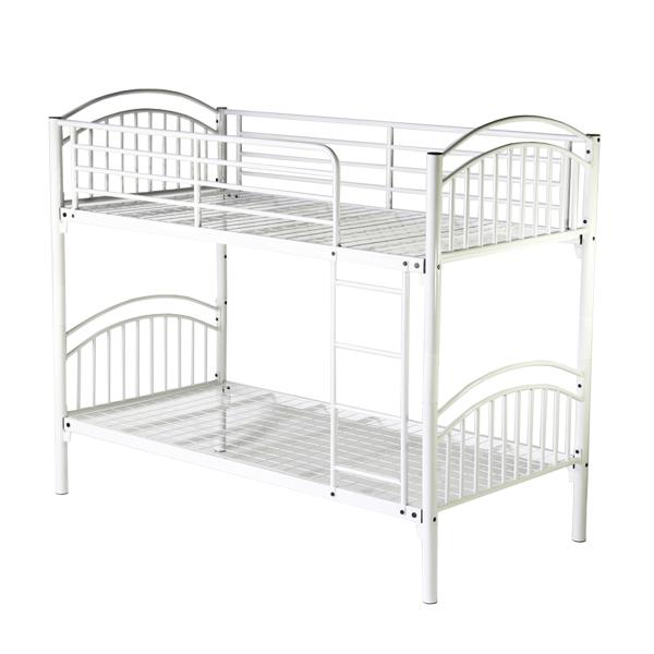 ■本体寸法：約201.5(幅)ｘ 約100(奥行き)ｘ約168(高さ)(cm) ≪材質≫スチールパイプ ●パイプの柱の直径が、5ｃｍもあり丈夫でしっかりとした構造のパネル二段ベッドです○パッキンがある事により、ゆるみにくくより頑丈に閉まりま...