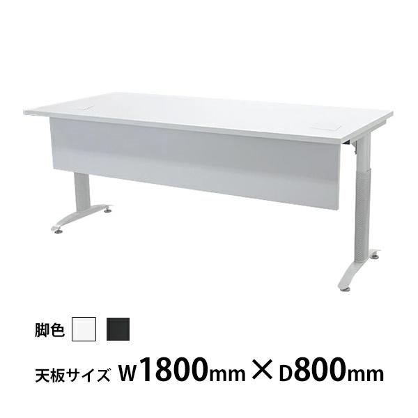 オフィスデスク デスク 幕板付 コードホール付 約W1800×約D800 オフィスデスク デスク 幕板付 コードホール付 約W1800×約D800