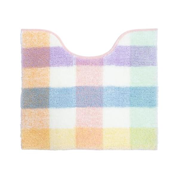 トイレマットピンク/トイレマット/50061・Color:ピンクSize:トイレマット・パッケージ個数:1・サイズ：約 縦48cm×横53cm(首下37cm)・本体重量：約280g・素材：アクリル100%・中国製