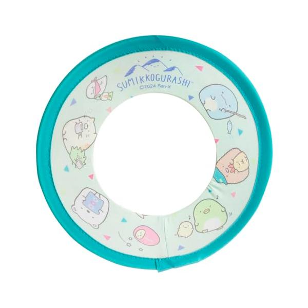 -/-/168406・すみっこぐらしのかわいいイラストが描かれたフライングリングです・軽くて柔らかいので簡単に遊べます・電池不要・対象年齢: 3歳以上・（C）2024 San-X Co. Ltd.All Rights Reserved.