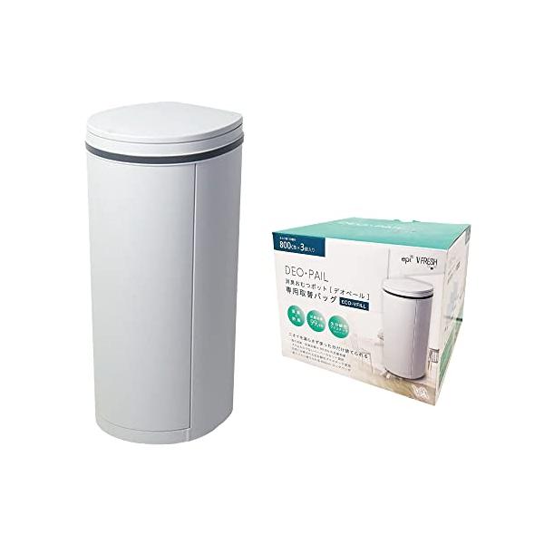 3個セットライトグレー/レギュラー/JT7559・Color:ライトグレーStyle:3個セット・パッケージ個数:1・使用済みおむつのニオイ漏れを防ぐ専用ゴミ箱。高さもあるため捨てる時に大きくかがむ必要がありません。さらに前扉タイプで取替作...