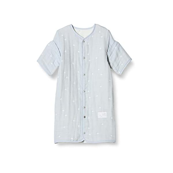 他サイト： [10mois(ディモワ)] 6wayスリーパー ふくふくガーゼ(6重ガーゼ)パウダーブルー 22151021の商品画像