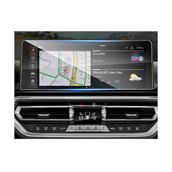 SHAOHAO 強化ガラス BMW X3 G01 BMW X4 G02 2022 (R4)-用の新型 カーナビ 保護フィルム 12.3インチ ナビディスプレイ保
