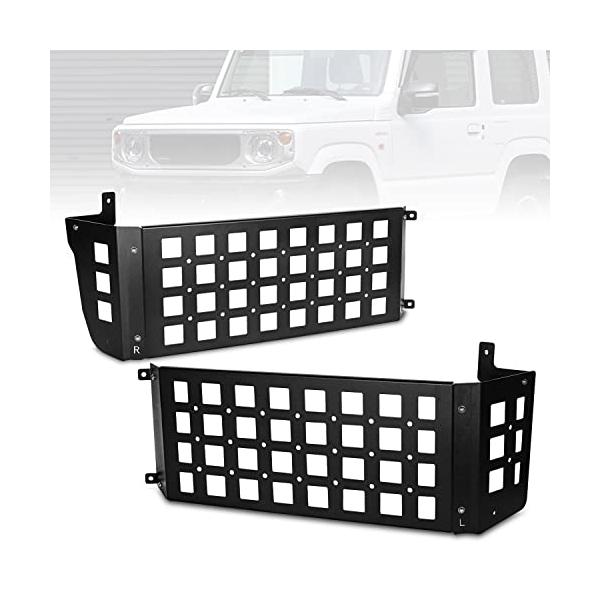 新型スズキジムニー 収納ラック JB64 ジムニーシエラJB74 左右収納ボックス 車内収納 リア収納ラック 整理 小物入れ 内装パーツ アクセサリー カスタム