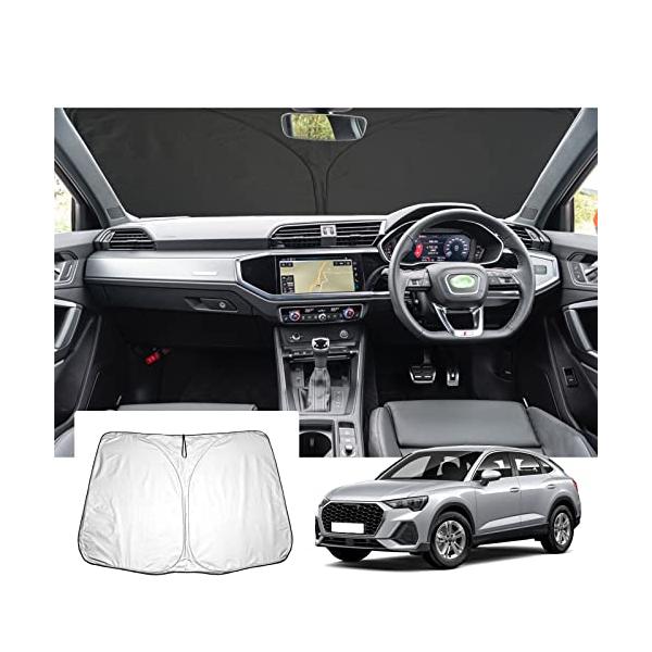 GAFAT diAu アウディ Q3 F3型 2代目 RSQ3 2020* 新型 専用 車用サンシェード フロントガラス用 UVカット セダン 折り畳み 遮光 