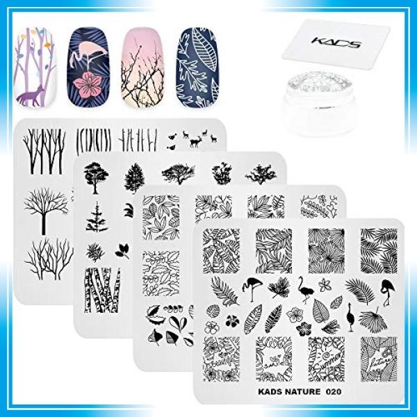 Kads ネイルスタンププレートセット 4枚プレート1スタンプスクレーパー 可愛いフラミンゴ キツネ 美しい花 m Bay Center 通販 Yahoo ショッピング