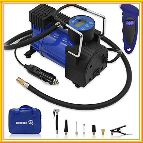 Stormbro エアコンプレッサー エアーコンプレッサー 車用空気入れ エアポンプ 空気入れ 車用 小型 静音 車載 自 Fdz Bay Center 通販 Yahoo ショッピング