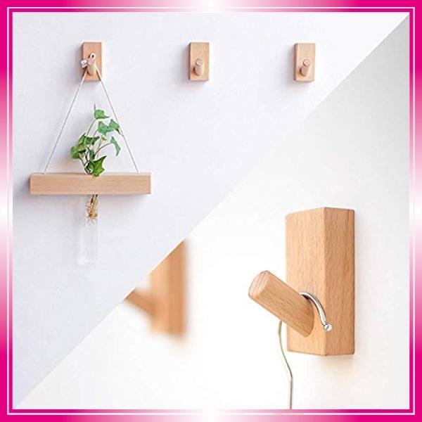 木製フック 強力粘着フック おしゃれフック 壁傷つけない ウォールフック 壁掛けフック 洋服掛け ウォールハ Srq Bay Center 通販 Yahoo ショッピング