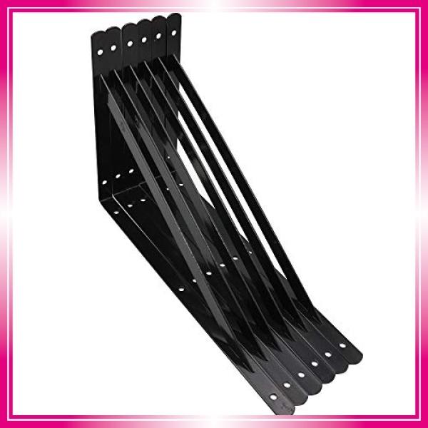 Rala L字棚 6本セット 棚受け 金具 折り畳み ブラケット 収納 Diy 棚づくり 300mm190mm ブラック Wko Bay Center 通販 Yahoo ショッピング