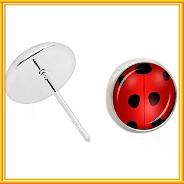 てんとう虫柄ピアス てんとう虫柄 テントウムシモチーフ スタッドピアス 赤 Wss 50povztxlkbw Bay Center 通販 Yahoo ショッピング