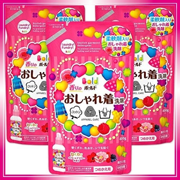 オンライン直販 ボールド 液体 香りのおしゃれ着洗剤 詰め替え 400g 3個 日本クリアランス Rebeccasingsonmd Com