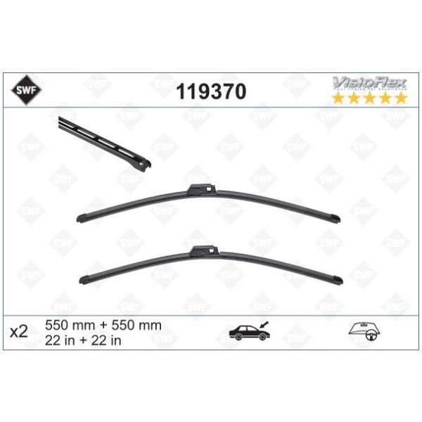 アウディ A4 A6 ワイパーブレード フロント 左右セット 右ハンドル車用 4B2998002 4B2955425C SWF製