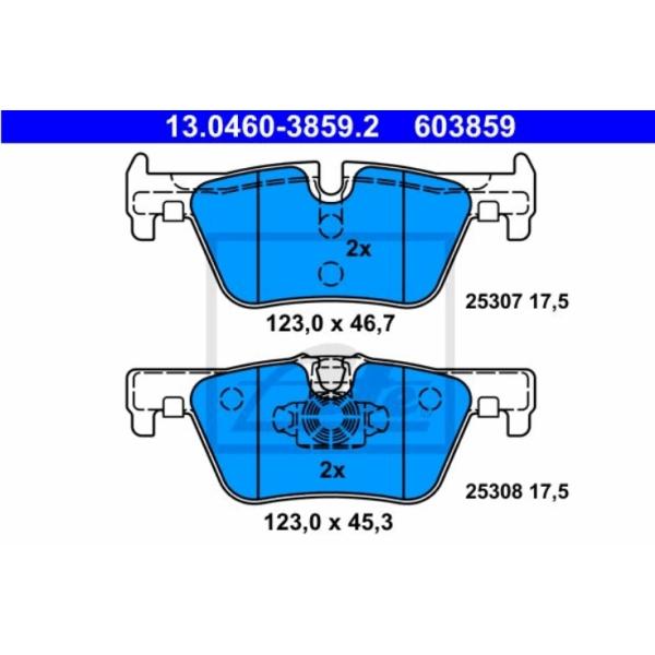 BMW ATE ブレーキ パッド ブレーキ パッド リア ノーマル BMW F20 F22