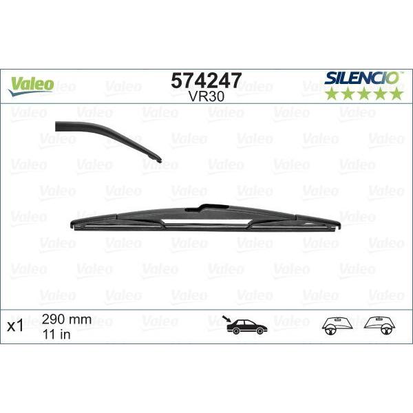 プジョー シトロエン ワイパーブレード リア 5008 2008 C4 C3 DS3 1635155980 VALEO製