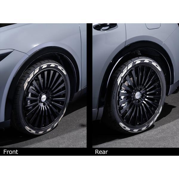 クラウン フェンダーモール前後セット ブラック塗装済 クラウン クロス