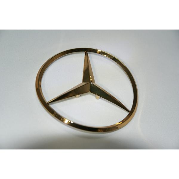 リアスターマークエンブレム 最高級ゴールドメッキ Mercedes-Benz