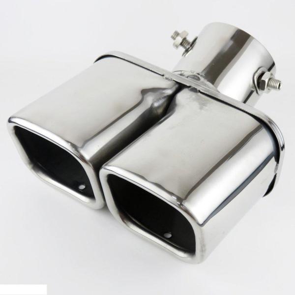 キャリイ マフラーカッター スクエアタイプ デュアルクローム キャリイ