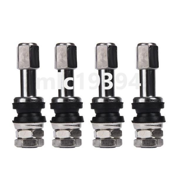 キレイ　NS-1 ホイール セット　エアバルブ新品交換　タイヤもバリ溝 日本製 エアバルブ TR-412 Cキャップ 10個 チューブレスバルブ