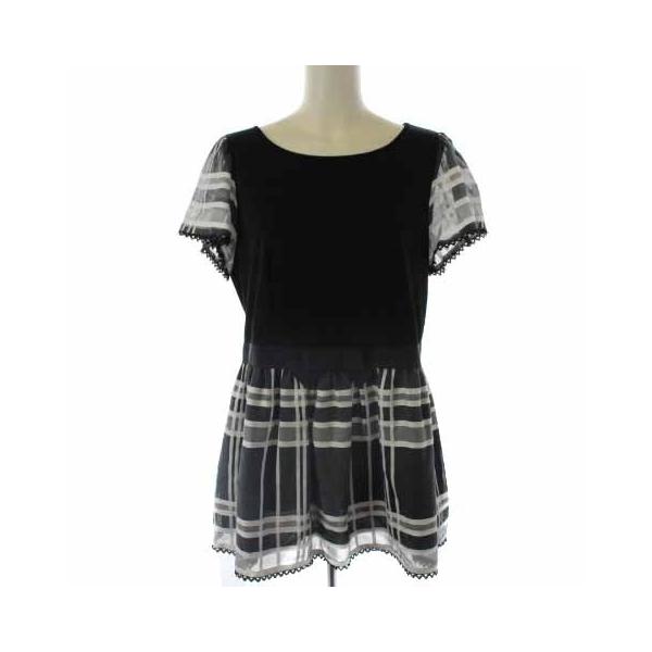 エムズグレイシー チェックと無地のデザインチュニック新品 fkip.unmul