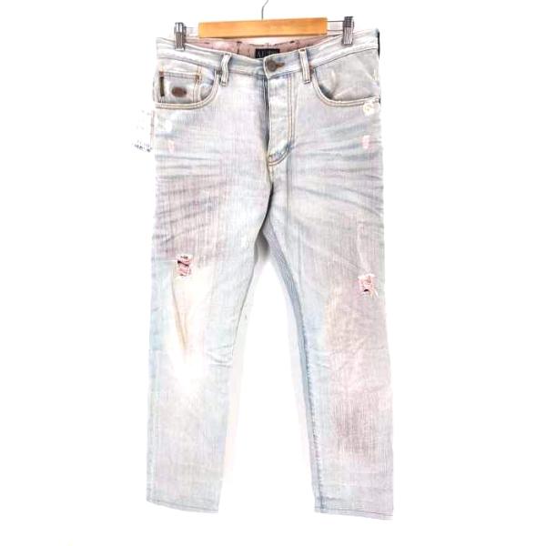 ARMANI JEANS ホワイト デニム ストレート パンツ 原宿 下北沢