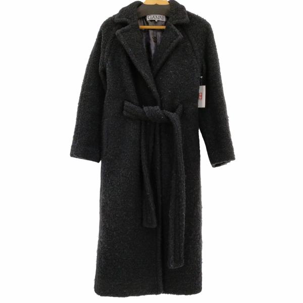 GANNI Ganni(ガニー) BLACK COAT WITH NOTCHED LAPELS レディース 32 