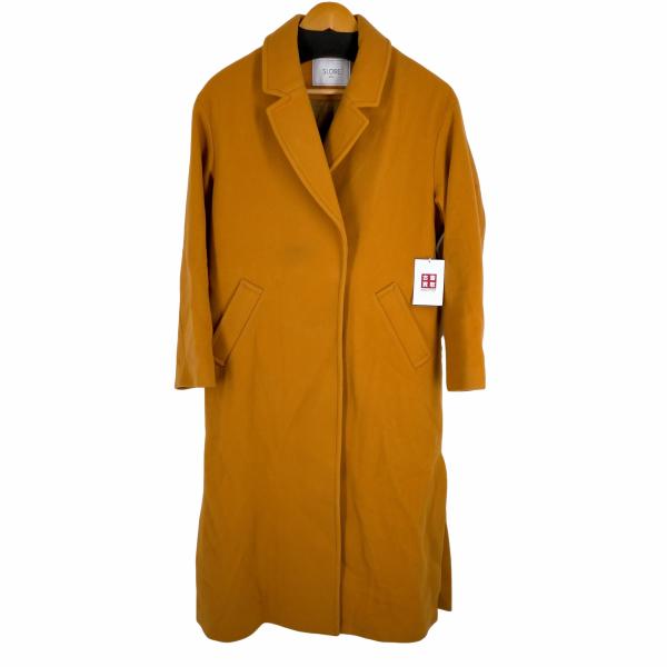 スローブイエナ 40 SUPER100 チェスターコート ロング丈 グリーン セール】SUPER100 ロングチェスターコート◇（チェスターコート